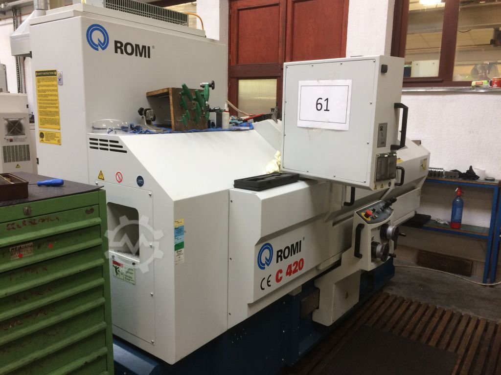 ROMI C420 Cycle controlled lathe WorldMach New and used